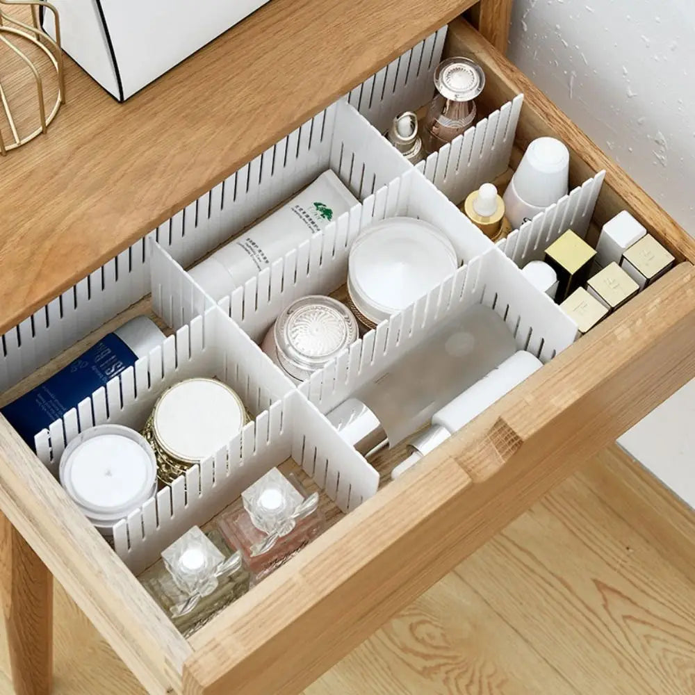 séparateur tiroir blanc adhésif moderne pièces différentes tailles rangement organisation