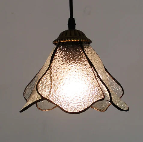 lampe suspendue tiffany multicolore stained glass floral salon chambrehôtel