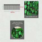 décoration murale feuilles monstera vert noir tropical hawaïen éclairage variable adhésif double face guirlandes