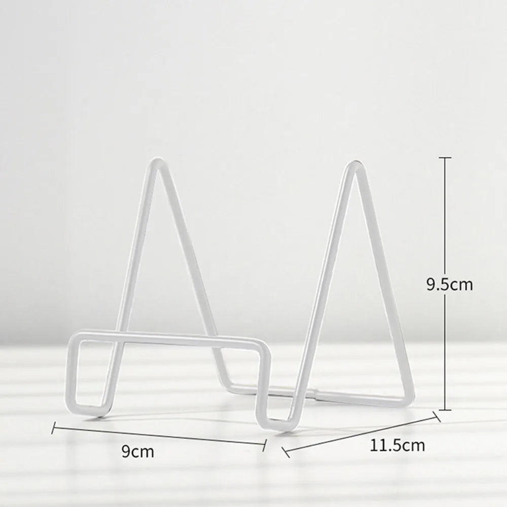 support livre or noir minimaliste moderne triangles métal