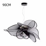 suspension lumineuse contemporaine blanc translucide floral abstraite filigrane minimaliste chambre salon