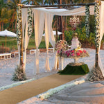 chemin table rustique marron toile jute opacité 6m 1m réception mariage intérieur extérieur