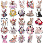 stickers animaux chatons fleurs dessin animé différents coloris opaques adhésifs maison téléphone vinyl