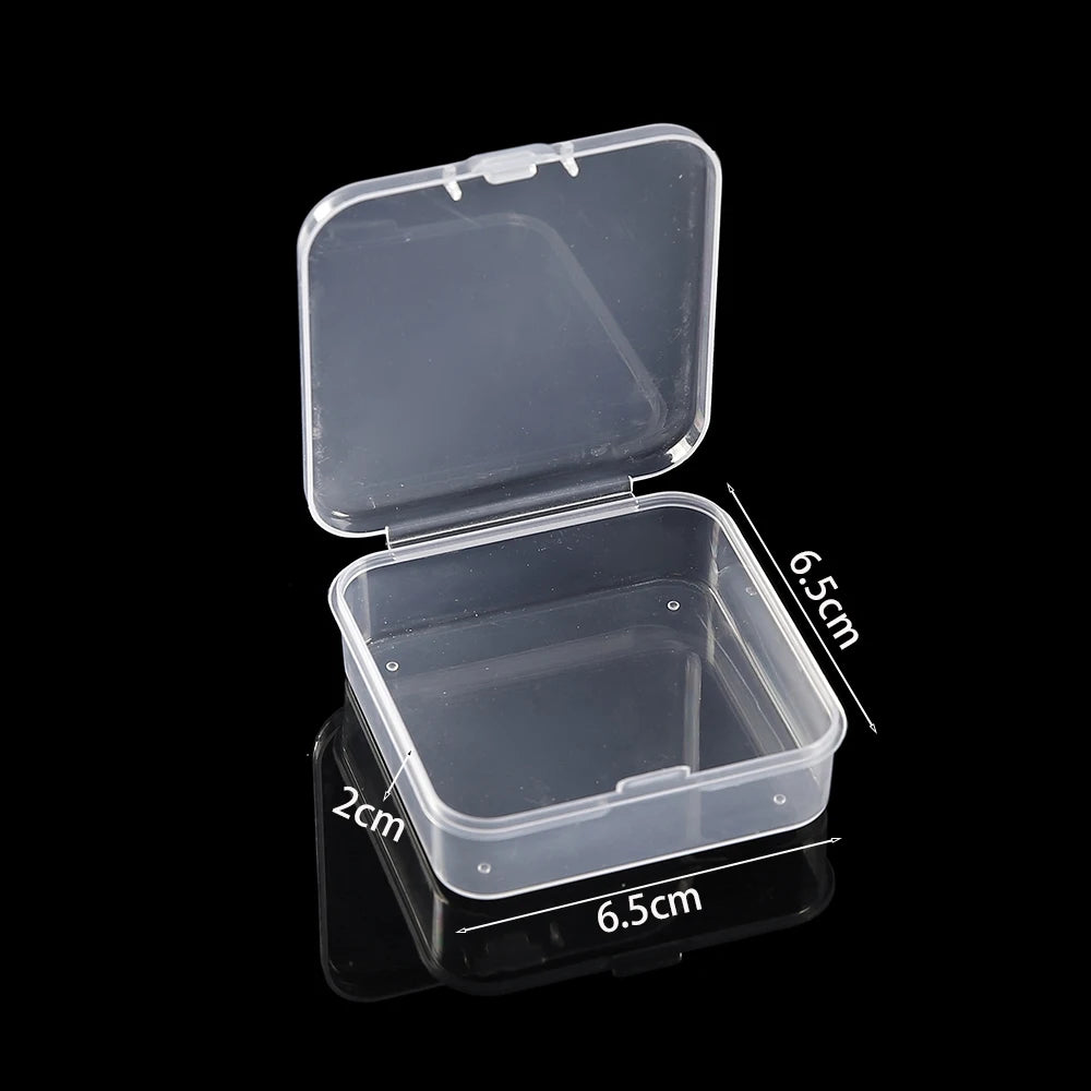 boîtes rangement bijoux transparentes compartiments réglables clips fermeture pratique simple
