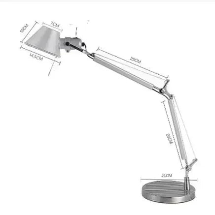 lampe moderne argentée réglable sans filaire opaquer nordiqueTouchable switch