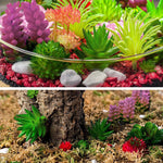 plantes succulentes artificielles vert rose violet rouge moderne décoratif extérieur exposition