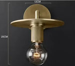 Lampe murale moderne or blanc transparent salle manger chambre coucher
