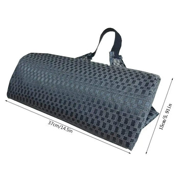coussin chaise longue noir maille fine élastique moderne repos terrasse camping pause déjeuner polyester