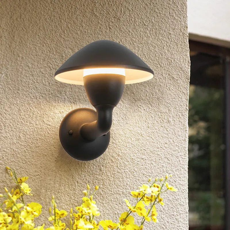 applique murale moderne aluminium noir ip65 12w éclairage maison led 249 2000lm