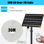ruban led solaire multicolore moderne adhésif contrôleur télécommande batterie led individuellesextérieur jardin patio