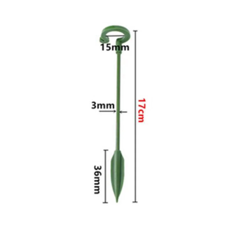 supports plantes tiges vertes modernes 17cm 27cm 37cm 48cm eyelets plastique minimalistes