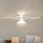 applique murale led moderne 60 80cm noir doré blanc ondulée télécommande chambre salon cuisine