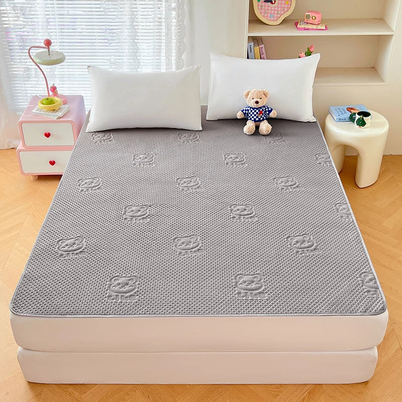 tapis jeu bébé gris souris imprimée texture points moderne doux polyester adultes