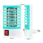 piège mouches électrique moderne prise EU US led translucide rose vert