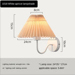 lampe murale moderne or plissée éclairage chambre coucher salon led fixée mur