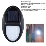 applique murale solaire noir ovale adhésif led sans câblage étancheextérieur moderne decoration