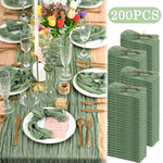 serviettes coton plissées rouge chic table maison restaurant 20x20inch