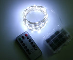 guirlande lumineuse micro led orange cuivre 10m 100led télécommande clips moderne