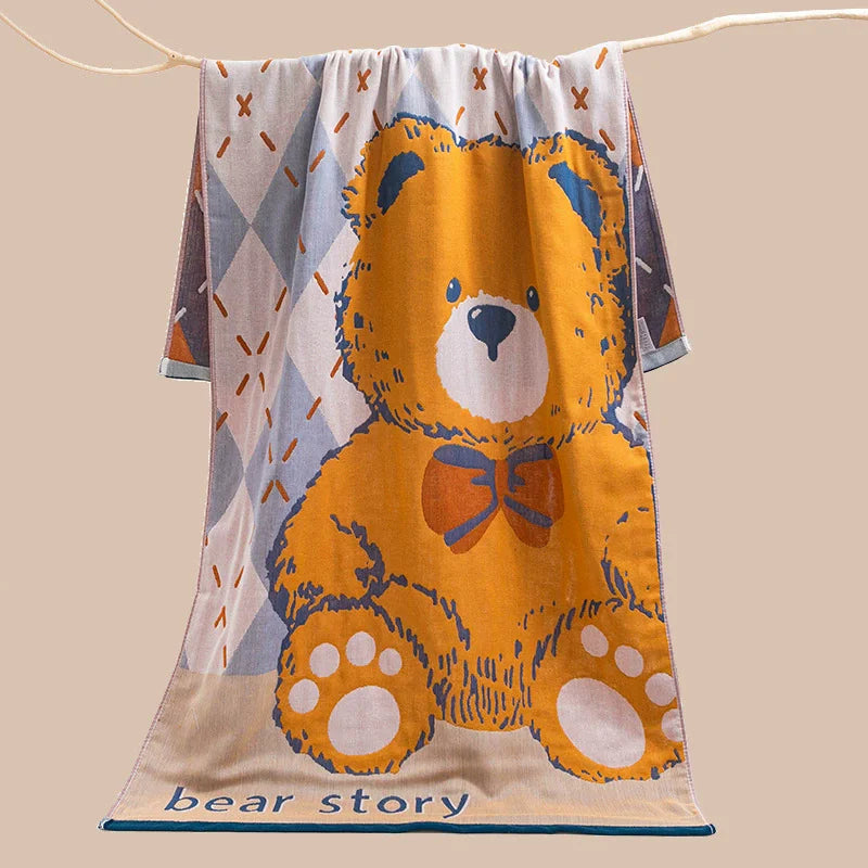 serviette bain coton fleur multicolore moderne jacquard absorbante toilette confortable respectueuse peau lavable machine