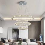 suspension lumineuse moderne acier inoxydable blanc noir strass brillant 2000 82000 lumens 90 260v