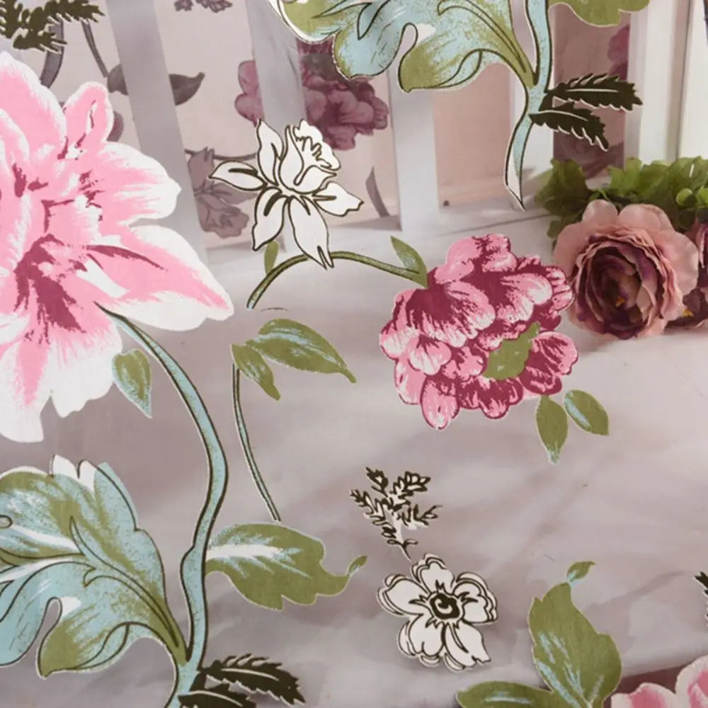 rideau voile floral violet rose jaune transparent decoratif salon chambre erotique echangiste erotique echangisme
