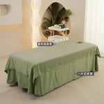 housse matelas massage uni polyester coton lit tout saisons beige moderne salon beauté