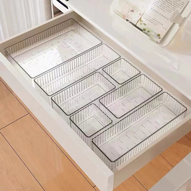 organiseurs rangement transparents rayures modernes boites organisation bijoux accessoires util commercial festival domestique