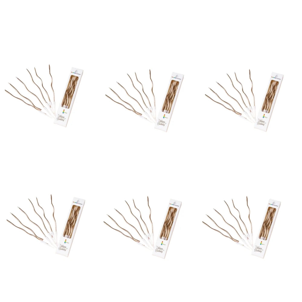 bougies flexibles bougie d'art beeswax flamme colorée violet doré rose vert blanc rayures ondulées