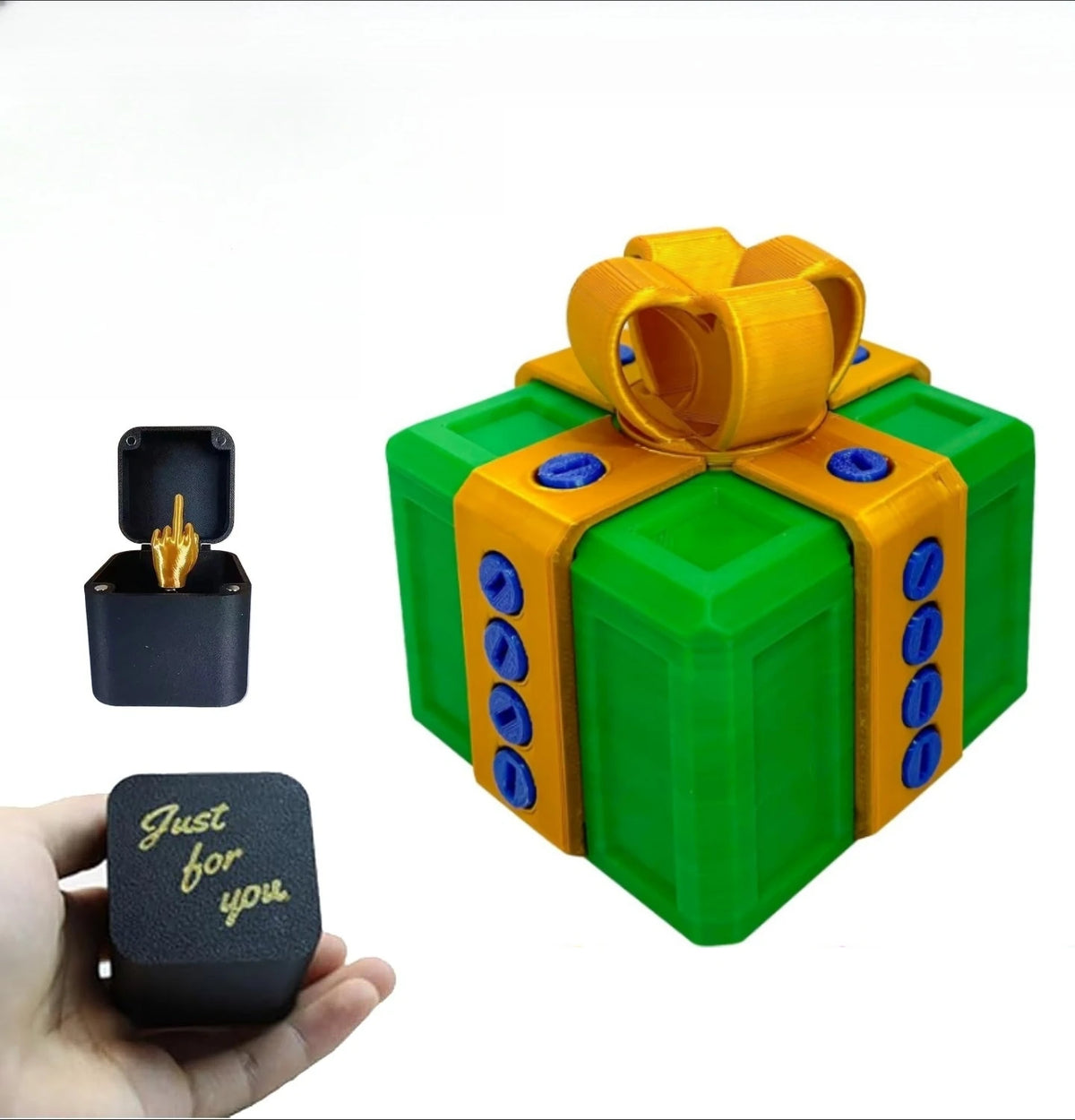 boîte cadeau noire or vis tournevis anniversaire noël saint valentin mariage halloween pâques salopes