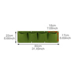 sac plantes muraux 18 poches feutre non tissé vert pratique moderne anneaux métalliquesextérieur
