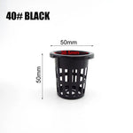 pot plante hydroponique maille plastique blanc noir culture sans sol pépinière