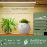 éclairage led plante blanc moderne clips commande luminosité câble usb 183cm