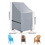 housse banc jardin gris moderne imprimé gouttes d'eau velcro drawstring buckles protection extérieure