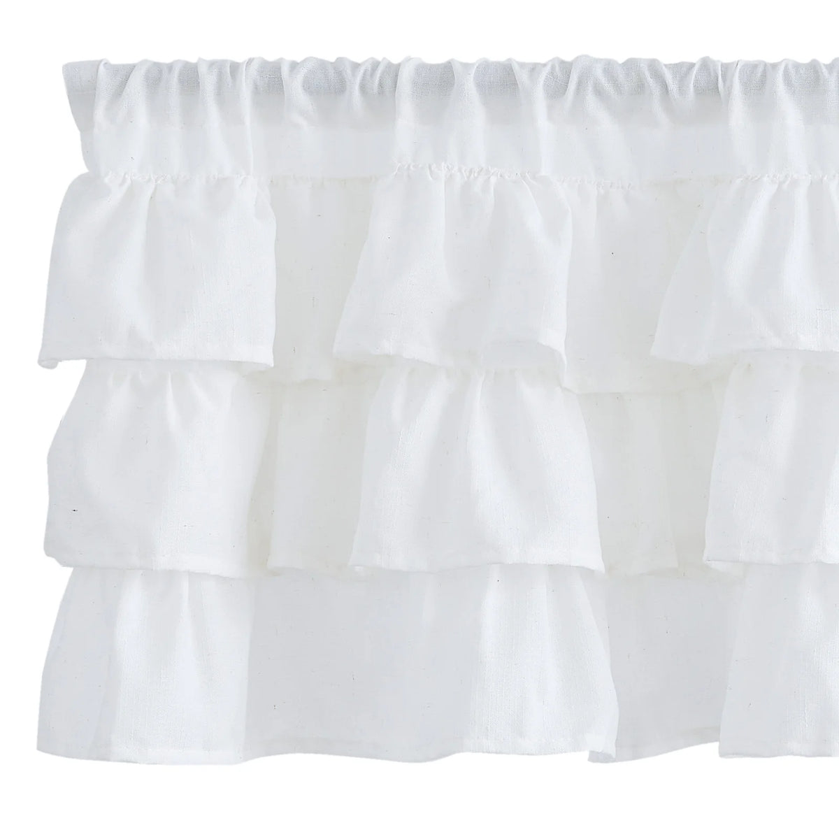 rideau lin rustique opacité beige clair plissé cuisine fenêtre simple