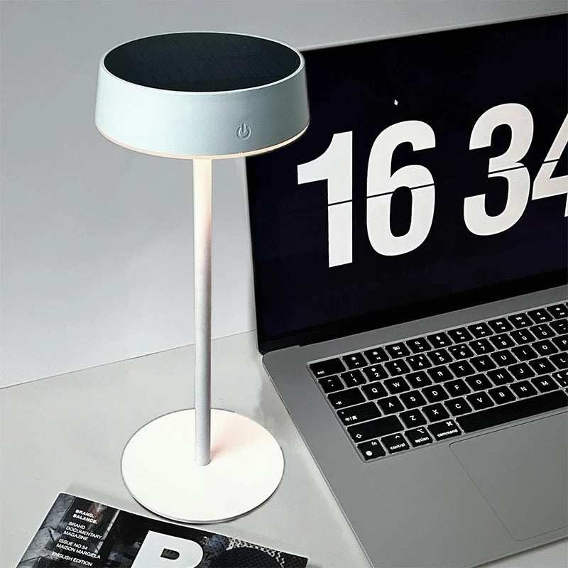 lampe table rechargeable led sans fil noir blanc moderne minimaliste intérieur extérieur camping