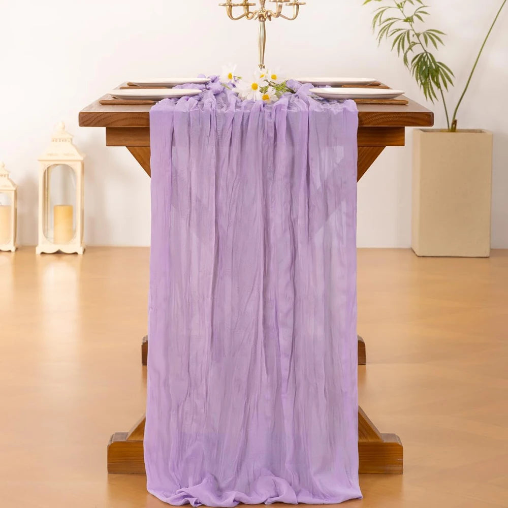 serviette table violet clair plissée décorative mariage fête réception boho chic
