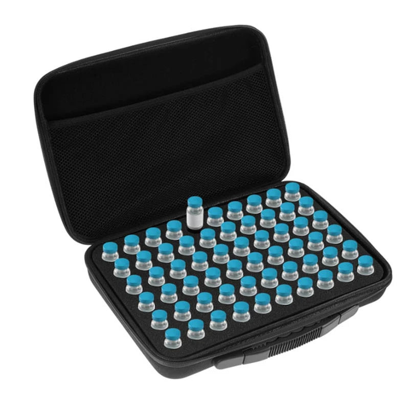 boîtes rangement réfrigérateur 30 emplacements flacons insuline mousse texturée noir bleu utilitaire