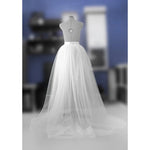 jupe tulle longue femme blanc noir élégante décontractée dentelle transparente soirée cosplay