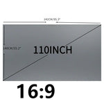 rideau projecteur gris moderne verre velcro portable hd 60 133 pouces