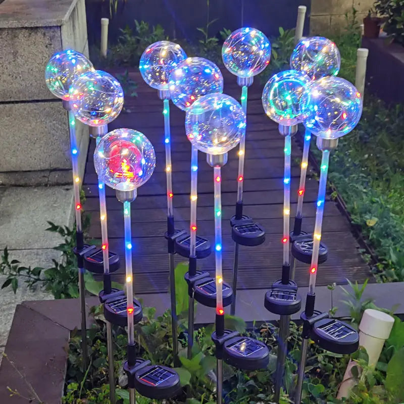 lumière solaire transparente colorées moderne autoinstallation étanche jardin décorationextérieur led ip65