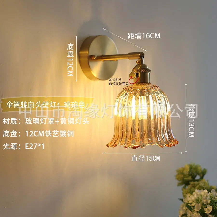lampe murale moderne or transparente rayures horizontales vintage entrée cuisine salle manger