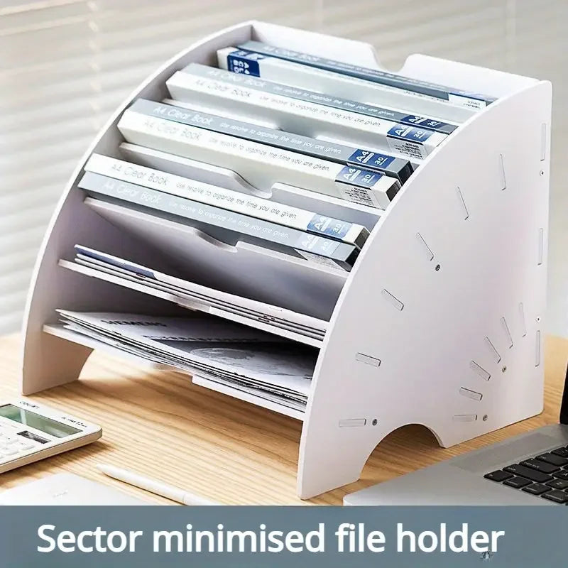 organisateur documents blanc moderne compartiments 10 pochettes feuilles papier stylo école