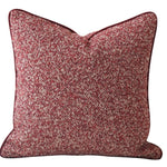 housses coussins décoratifs velours polyester carrés rouges contemporains lit chaise voiture adhésives simples