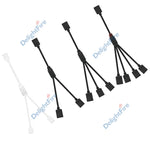 câble extension rgb led prise femelle broches blanc flexible moderne