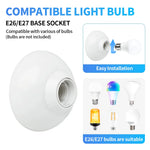 support ampoule led e27 blanc rond moderne fixation murale vis basse tension rohs lvd