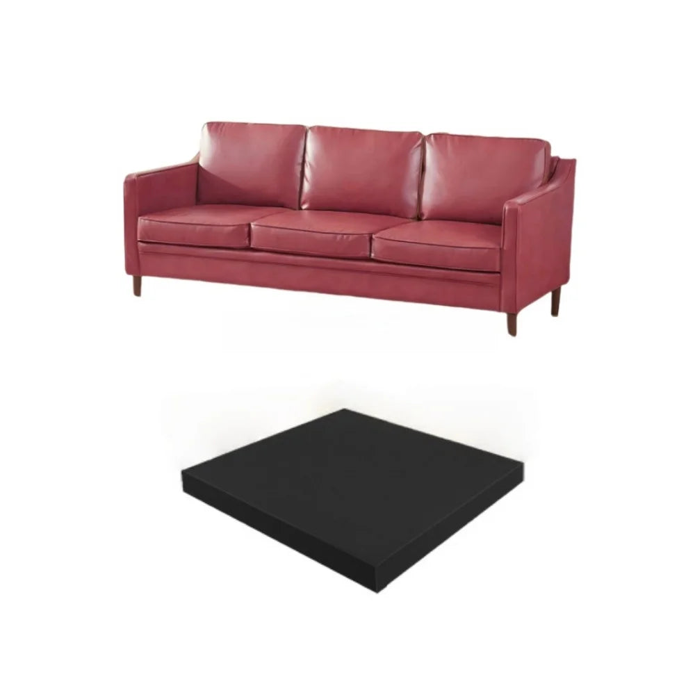 coussin soutien canapé noir mousse mémoire forme moderne adhésif 22x22 pouces 4cm épais