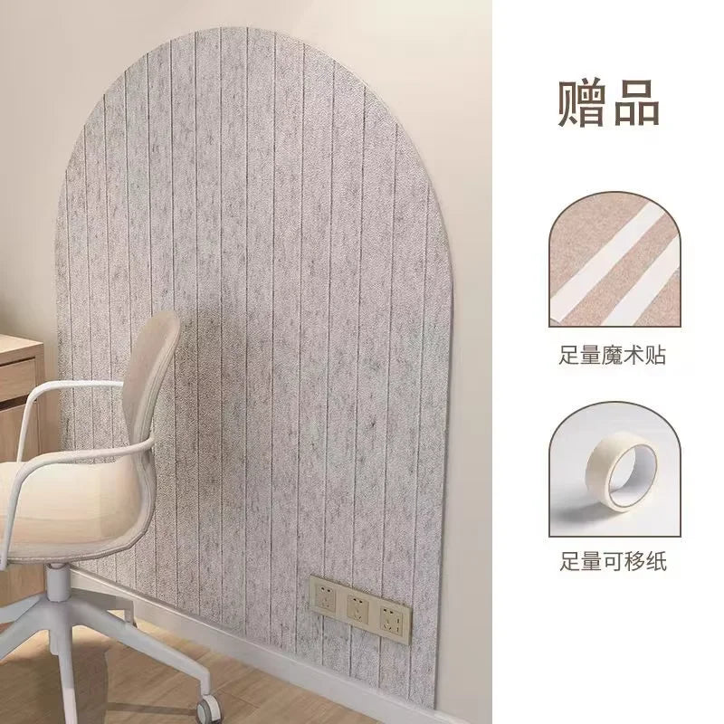 panneau feutre moderne autoadhésif 40x60cm dessin animé rayures verticales protection enfants décoration murale opaque