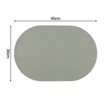 tapis table moderne motif géométrique motif alimentaire vert pastel grisclair