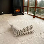 tapis modulable géométrique moelleux noir gris bleu rose moderne adhésif 30cm 10pcs 20pcs