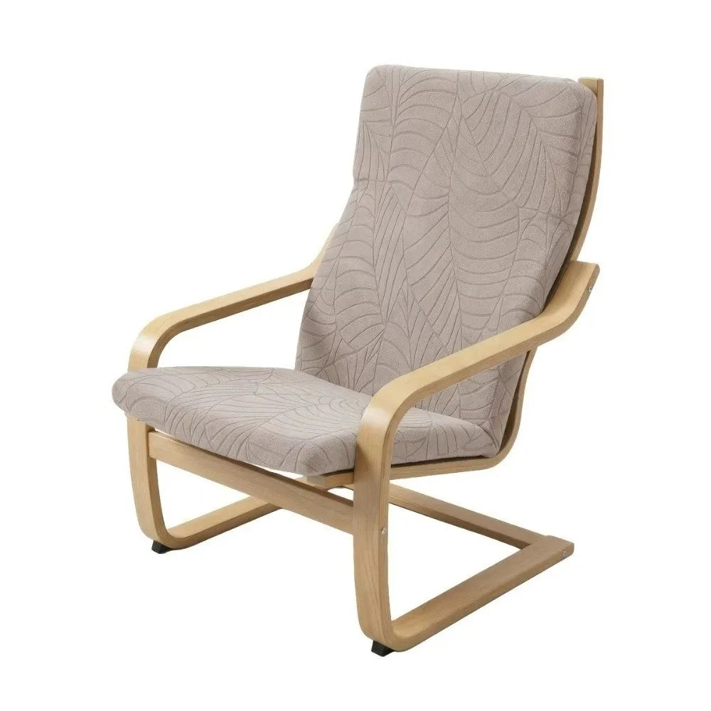 housse fauteuil feuilles moderne polyester coton extensible amovible anti poussière lavable verte rouge noir